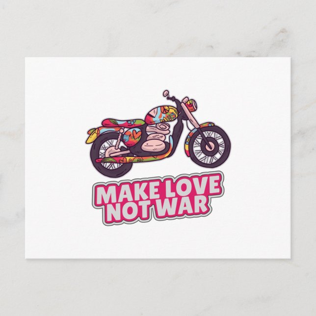 Liebe statt Krieg Postkarte (Vorderseite)