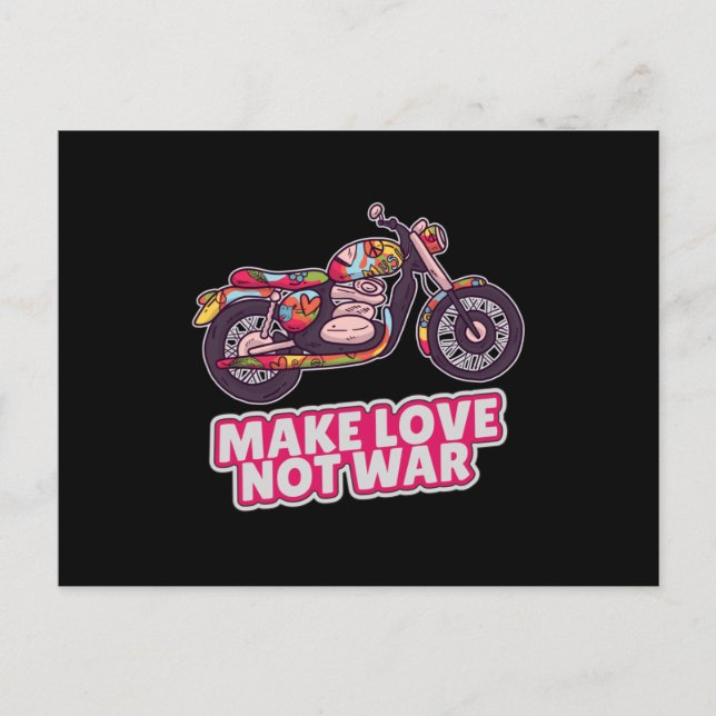 Liebe statt Krieg Postkarte (Vorderseite)