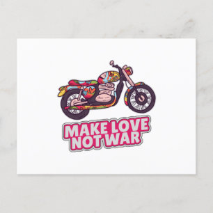 Liebe statt Krieg Postkarte