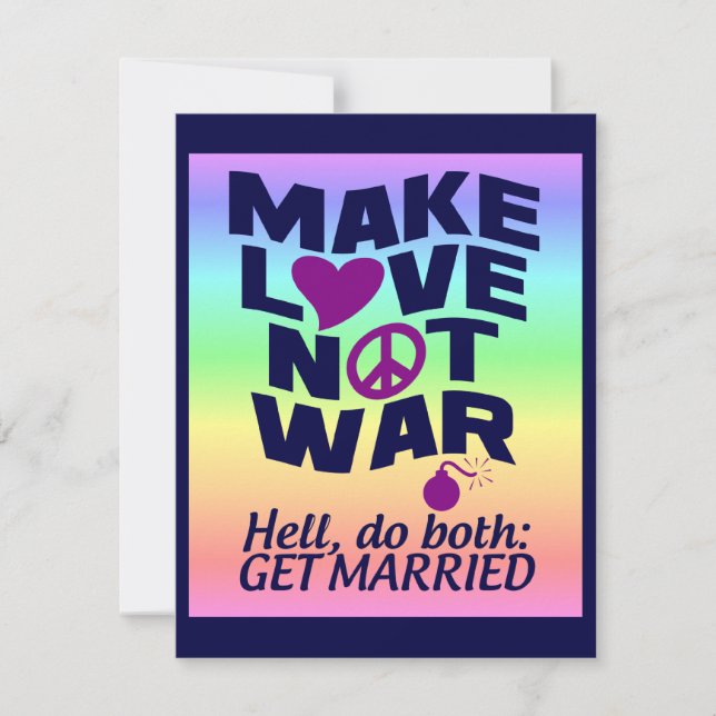 Liebe statt Krieg-Sonderposter (Vorderseite)