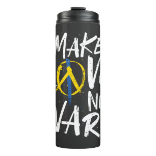Liebe statt Kriegsunterstützung für die Ukraine Thermosbecher