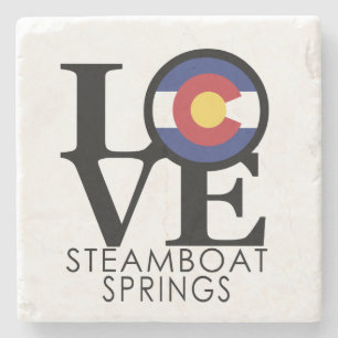 Liebe Steamboat Springs Colorado Steinuntersetzer