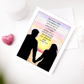 Liebe steht für Inspiration Postkarte