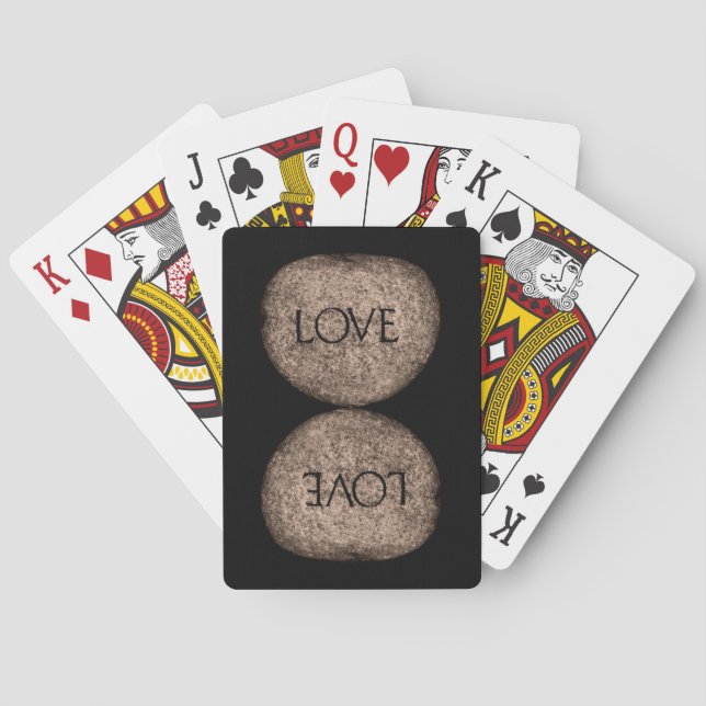"Liebe" Stein Spielkarten (Rückseite)