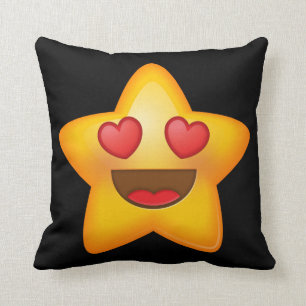 Liebe-Stern Emoji Kissen