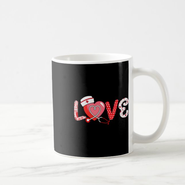 Liebe Stethoscope Krankenversicherung Valentine Da Kaffeetasse (Rechts)