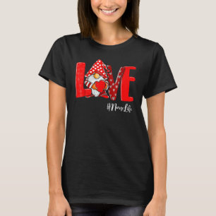 Liebe Stethoscope NurseLife Valentine Day Leopard  T-Shirt