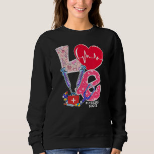 Liebe Stethoskop Kinderkrankheit Valentine Da Sweatshirt