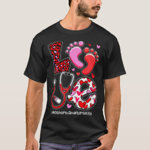 Liebe Stethoskop Muttertag Baby Krankenschwester L T-Shirt