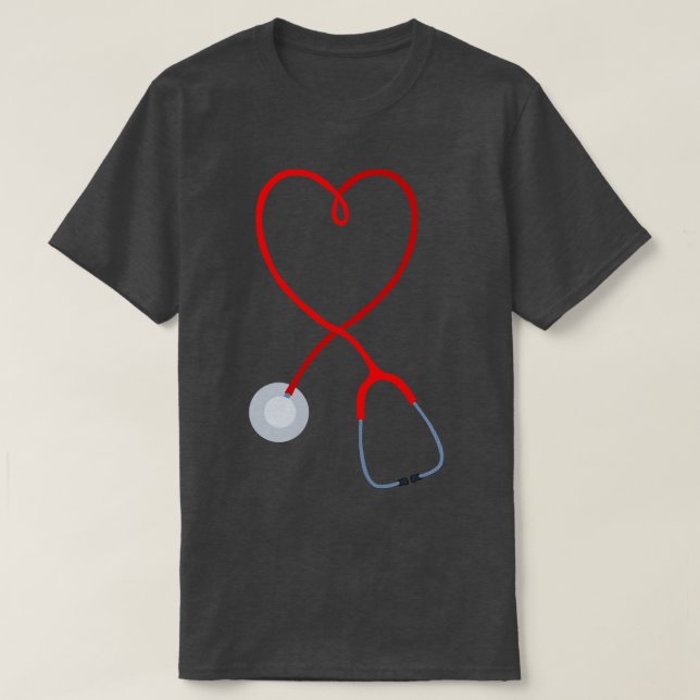 Liebe Stethoskop T-Shirt (Design vorne)