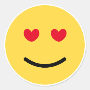 Liebe-Sticker für Herz Runder Aufkleber