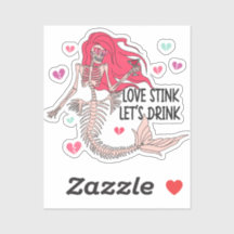 Liebe Stink Trinken wir Anti-Valentine-Skelett
