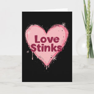 Liebe stinkt Anti-Valentins-Herz Karte