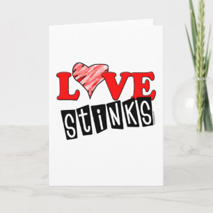 Liebe stinkt Grußkarten Feiertagskarte