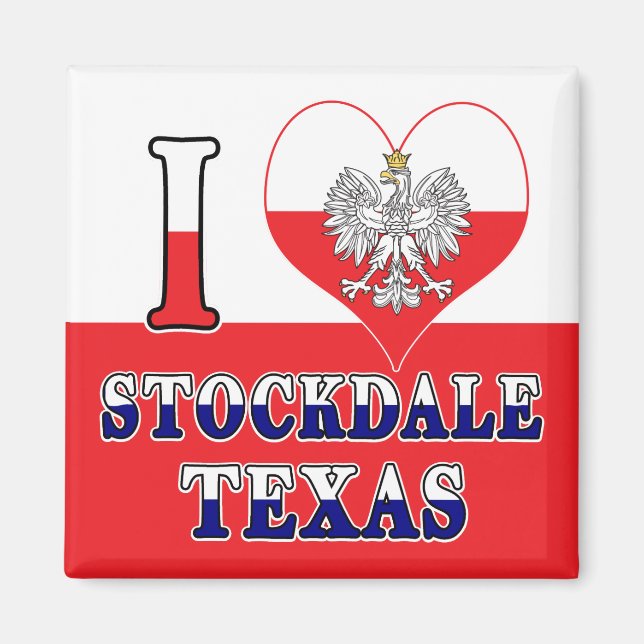 Liebe Stockdale Texas Magnet (Vorne)