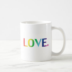 Liebe, Stolz lgbtq Gay quee Regenbogenfarben Kaffeetasse