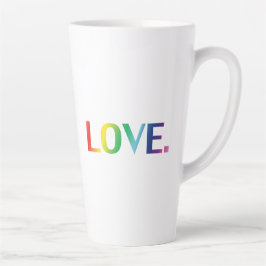 Liebe, Stolz lgbtq Gay quee Regenbogenfarben Milchtasse