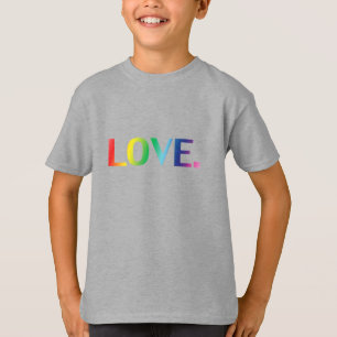 Liebe, Stolz lgbtq Regenbogen Farben Kinder T-Shirt