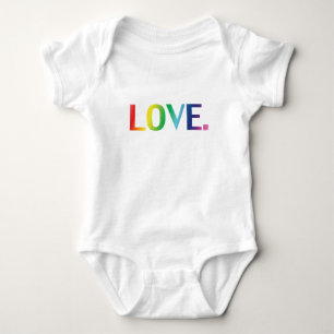 Liebe, Stolz lgbtq Regenbogenfarben Baby Strampler