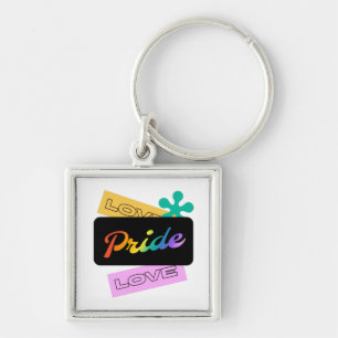 Liebe stolz Liebe. LGBT+Stolz.    RainbowKeychain Schlüsselanhänger