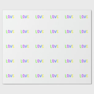 Liebe stolz Regenbogenfarbe LGBTQ Juni modern Geschenkpapier