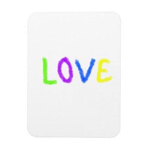 Liebe stolz Regenbogenfarbe LGBTQ Juni modern Magnet