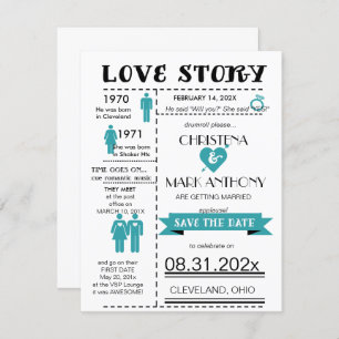 Liebe Story Ankündigung Datum freihalten (RobinsEg