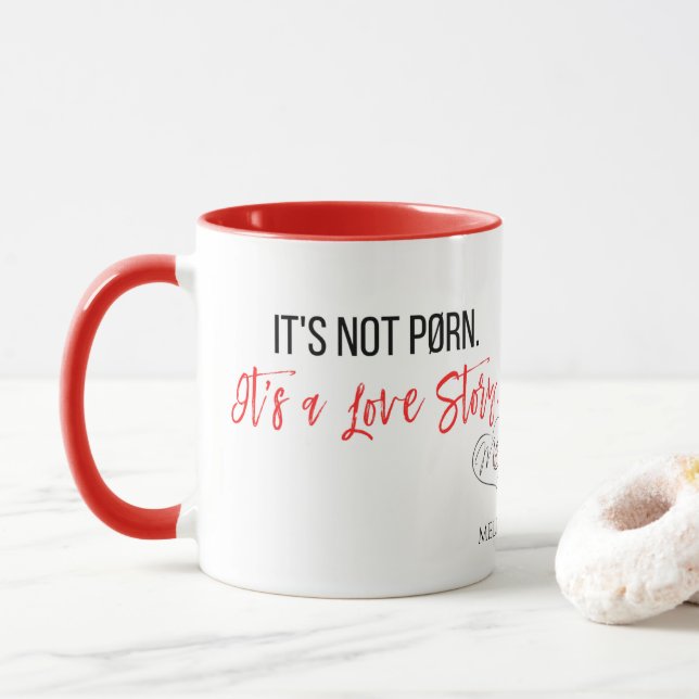 Liebe Story Tasse (Mit Donut)