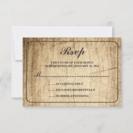 Liebe Story Typografy | UAWG aus Vintagem Stallhol RSVP Karte