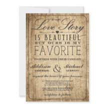 Liebe Story Typografy | Vintage Holzhochzeit