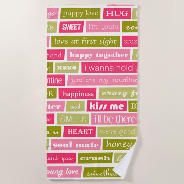 Liebe Strandtuch (Vorderseite)