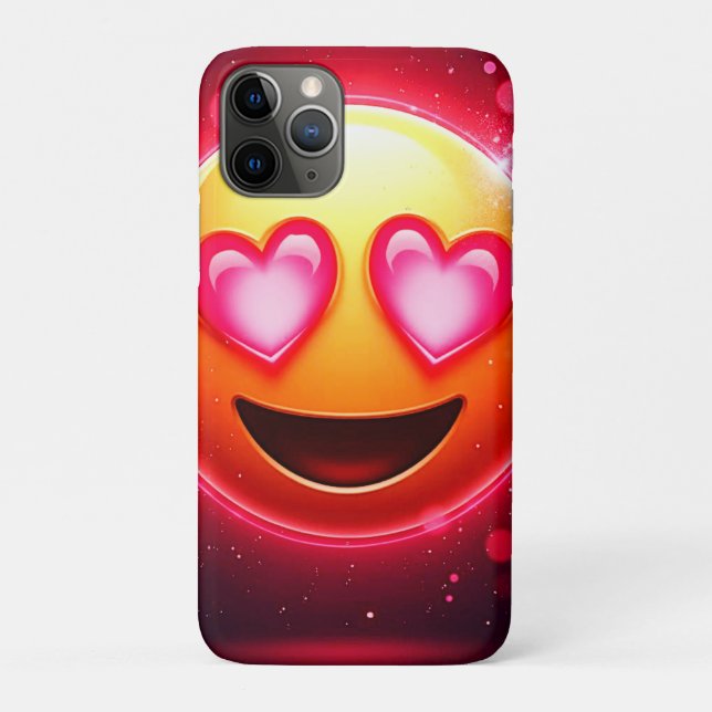 Liebe Struck Emoji Hearts Glow Case-Mate iPhone Hülle (Rückseite)