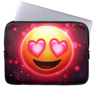 Liebe Struck Emoji Hearts Glow Laptopschutzhülle