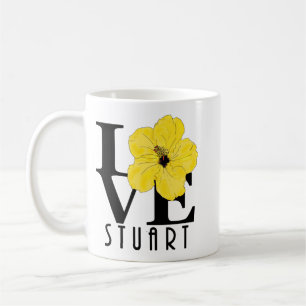 LIEBE Stuart Florida Gelber Hibiskus 11oz Kaffeetasse