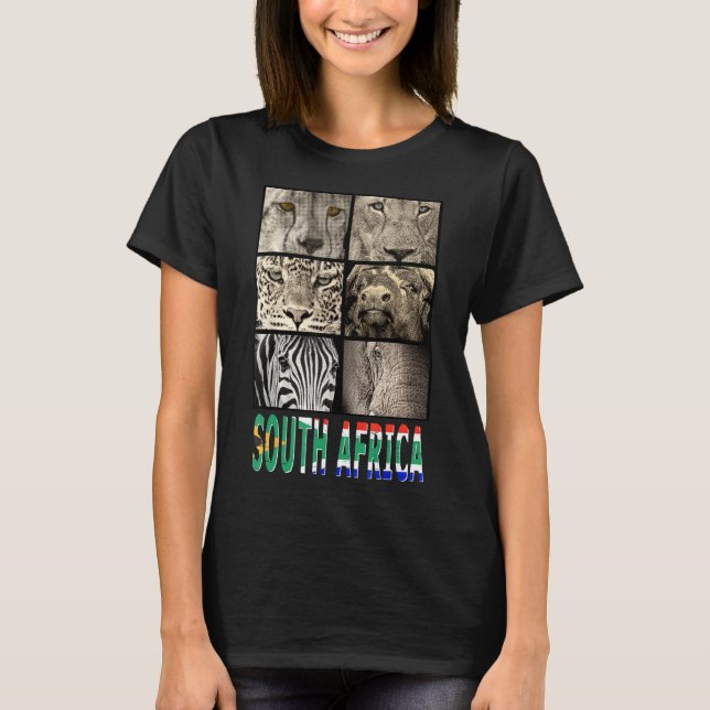 Liebe Südafrika Liebe Wildtiere für Südafrika F T-Shirt (Vorderseite)