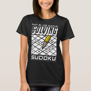 Liebe Sudoku Leben ist wie Sudoku lösen T-Shirt
