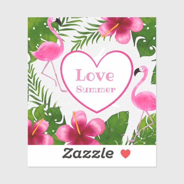 Liebe Summer Aufkleber (“Bring the sunshine wherever you go!”)