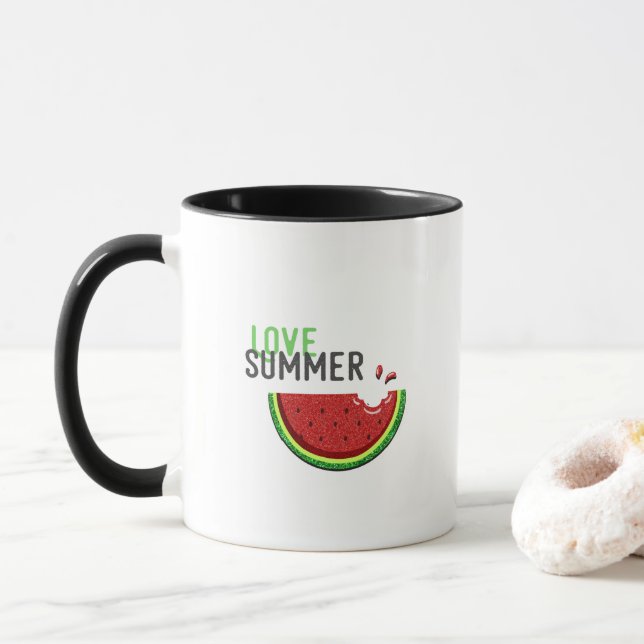 Liebe Summer Watermelon Tasse (Mit Donut)