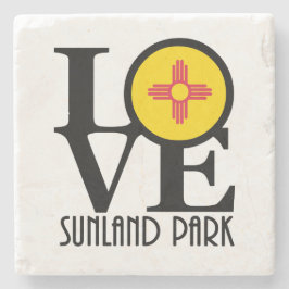 LIEBE Sunland Park New Mexico Steinuntersetzer