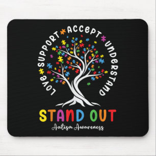 Liebe Support Akzeptieren Sie Autismus Awareness A Mousepad