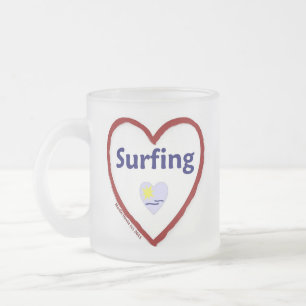 Liebe Surfen Mattglastasse