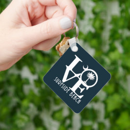 LIEBE Surfside Beach SC House Flag Schlüsselanhänger