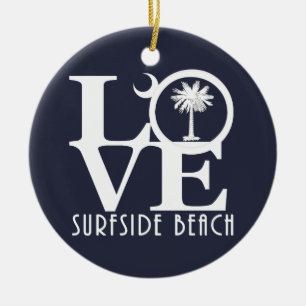 LIEBE Surfside Strand Keramik Ornament