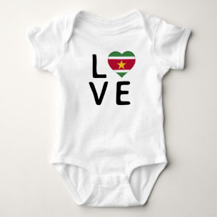 Liebe - Suriname-Flagge Baby Strampler