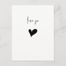 Liebe süßes Herz Minimalistisch