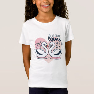Liebe Swans Romantische T-Shirt