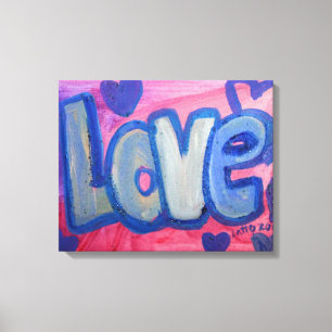 Liebe Sweet Candy Word Artwork Leinwand Malerei