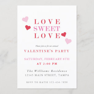 Liebe Sweet Liebe Valentinstag Party Einladung