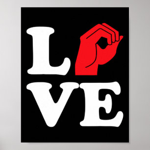 Liebe Symbol Asl Poster