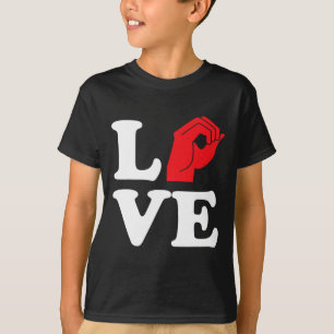Liebe Symbol Asl T-Shirt
